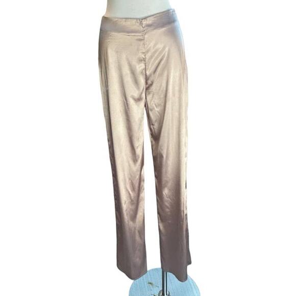 NWT Shop Starlow Satin Evening Pants Light Copper Women’s Size Small - Picture 1 of 9